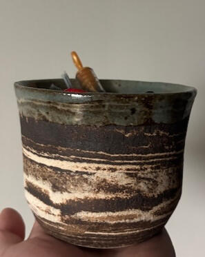 2024, ceramic, glaze, 3x3.75x3.5